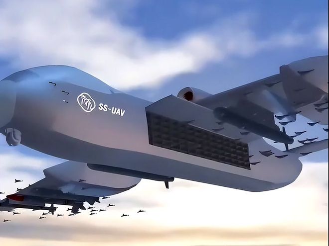 “空中航母”九天无人机成功首飞!可携6吨武器飞抵关岛再飞回(图1)