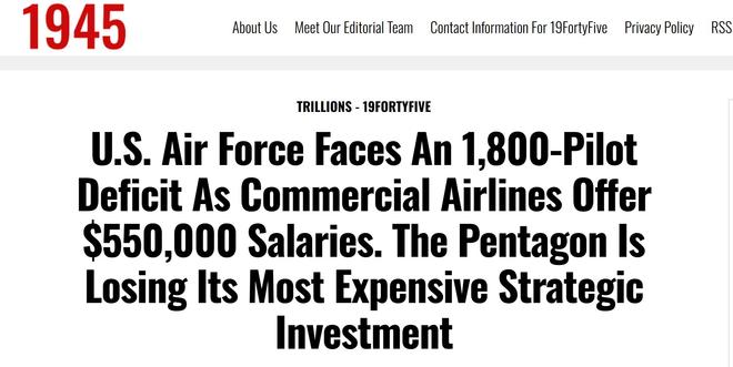 美媒发出警告：缺少飞行员、缺少飞机美国空军面临严峻危机(图3)